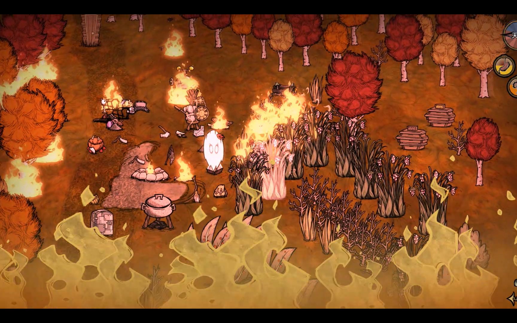 【饥荒】实况第一期:被火猎狗烧家qwq