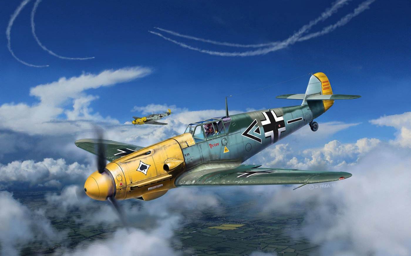 王牌bf 109 f-4战斗机紧密配合友机bf 110拿下制空权_哔哩哔哩 (゜-゜