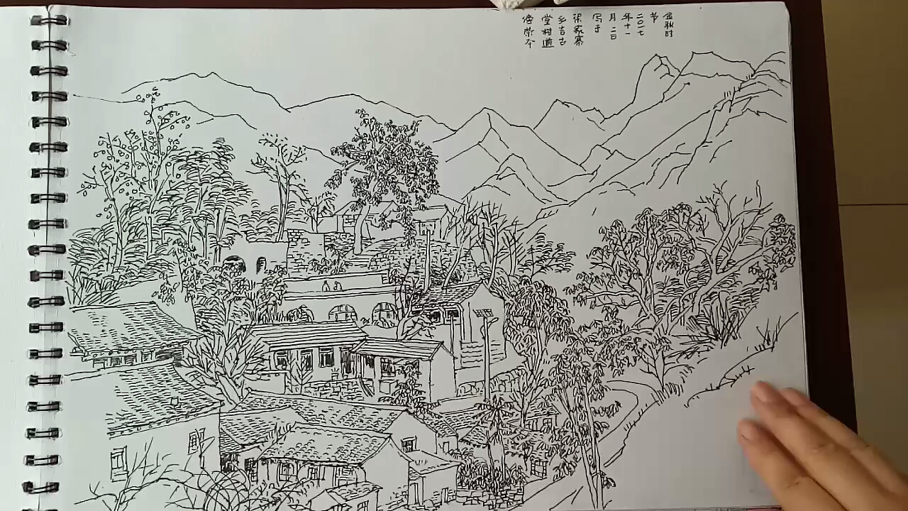 【速写本】线描风景哔哩哔哩bilibili