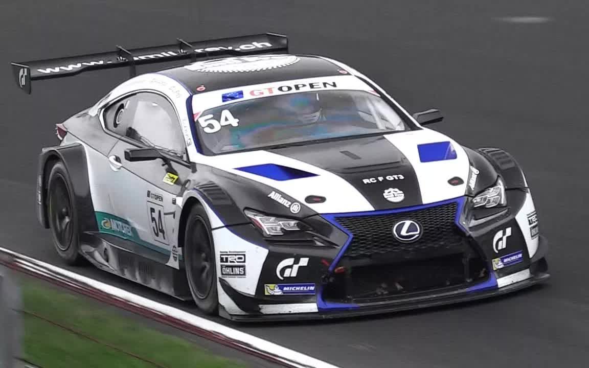 雷克萨斯rcfgt3赛道疾驰与声浪