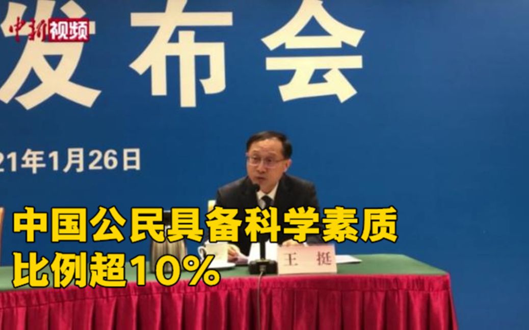 中国公民具备科学素质比例超10%哔哩哔哩bilibili