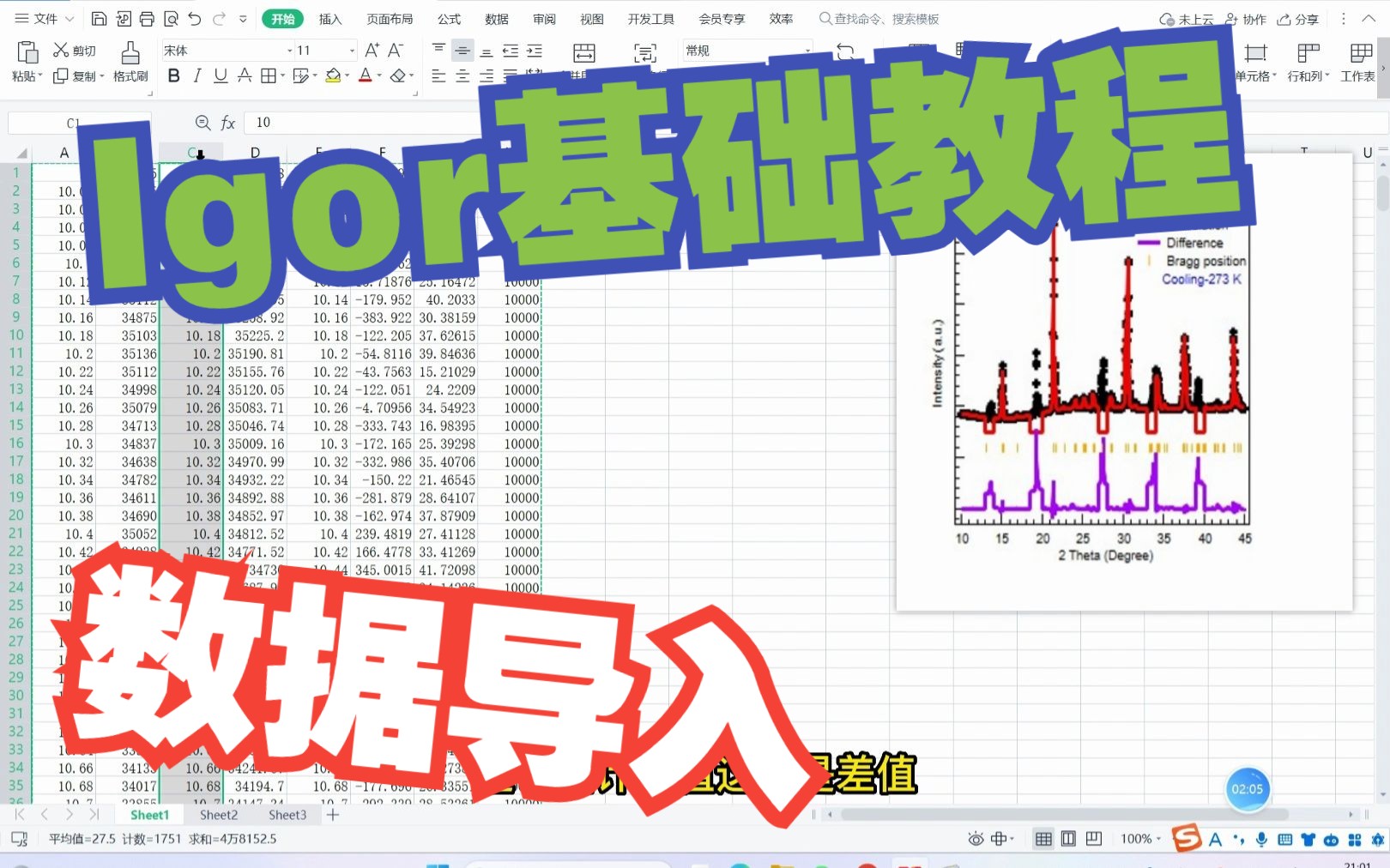 第二集:Igor基础教程数据导入哔哩哔哩bilibili