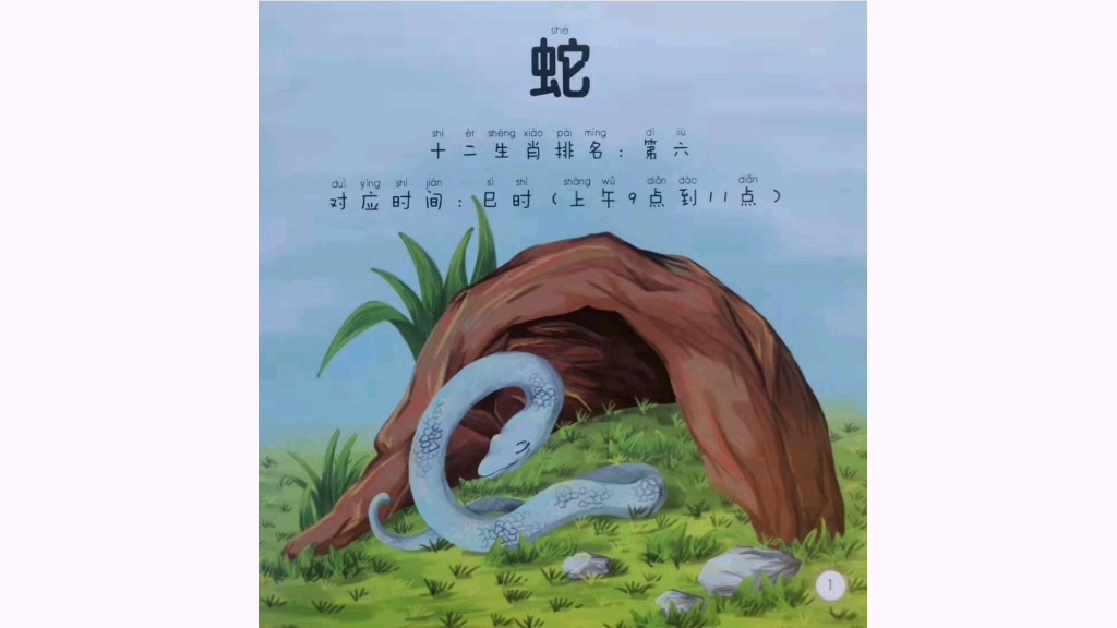 活动作品玊玉哥哥讲故事十二生肖绘本之蛇