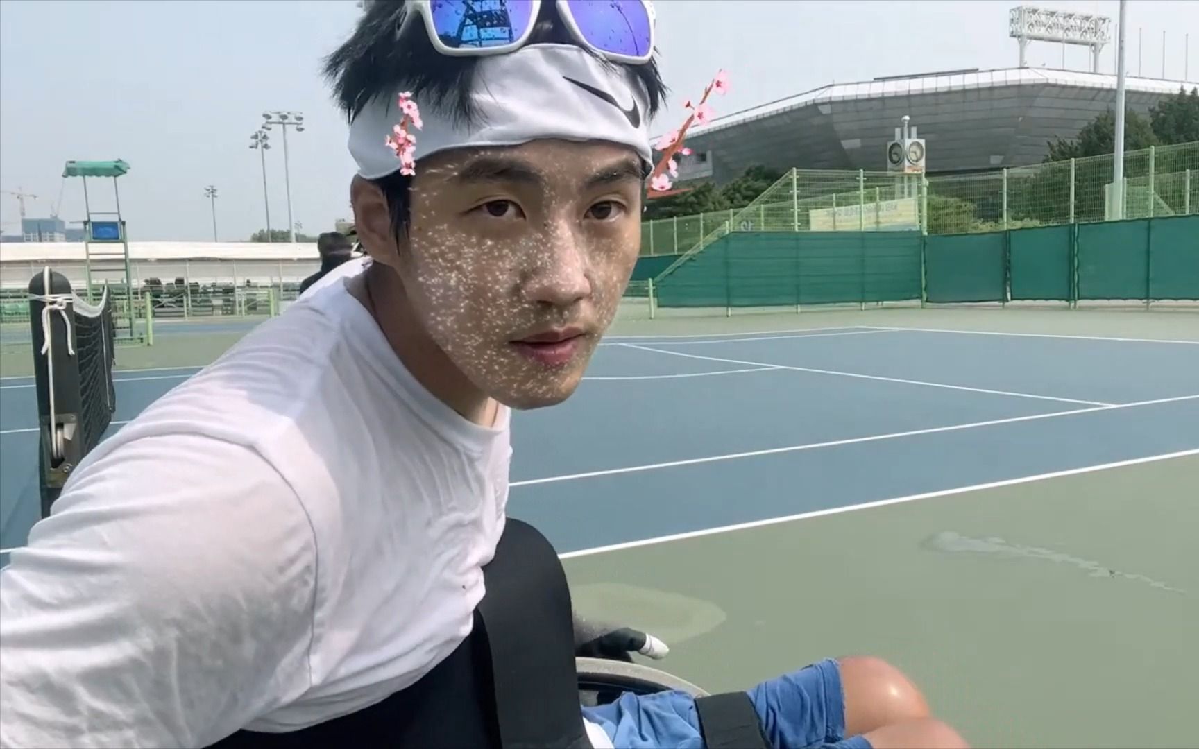 【慕残向 叠buff】韩国黑皮白袜高位截瘫轮椅网球体育生