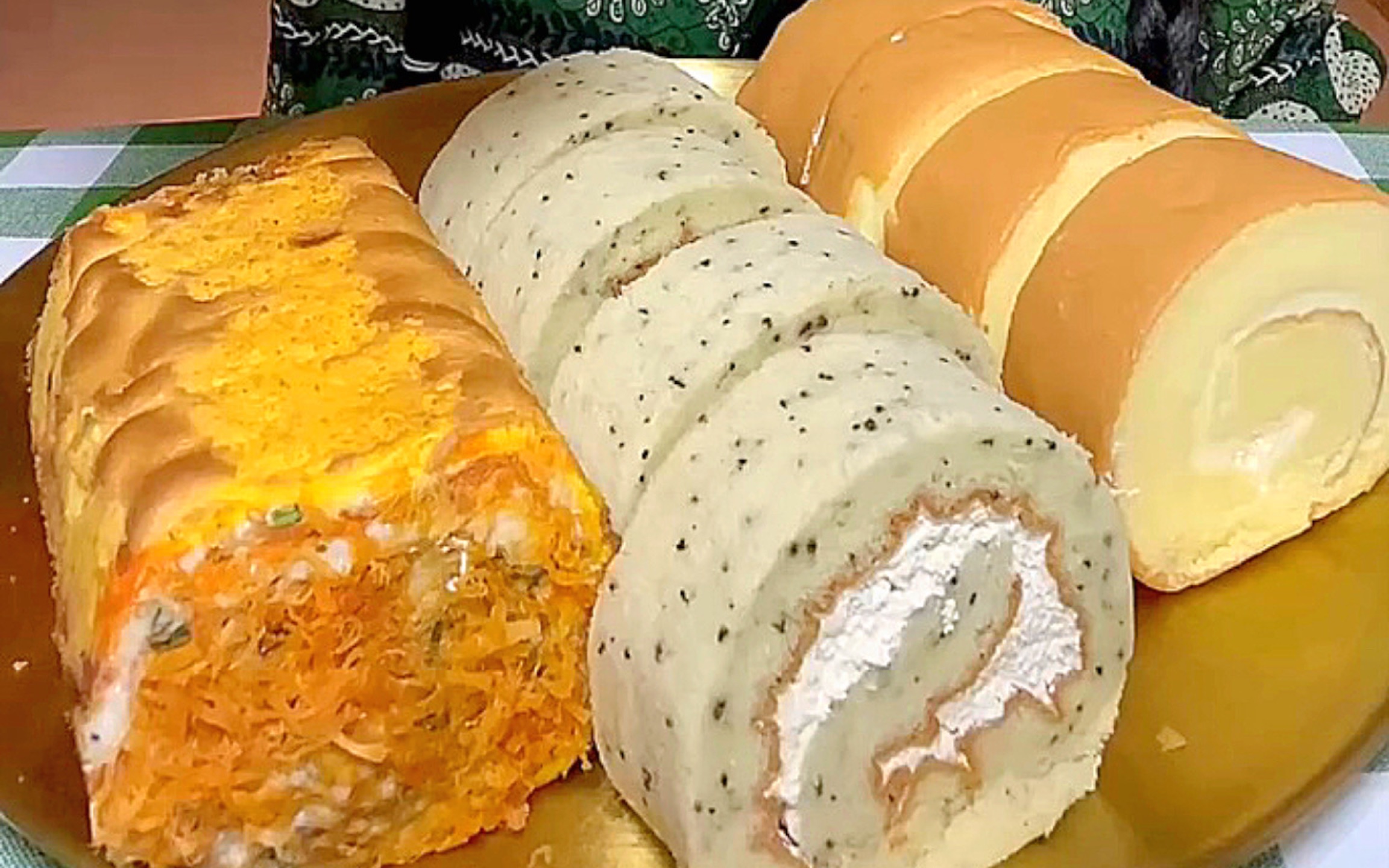 【甜品局】酱多多虎皮卷 | 原味瑞士卷 | 伯爵红茶瑞士卷 | 紫米芝士