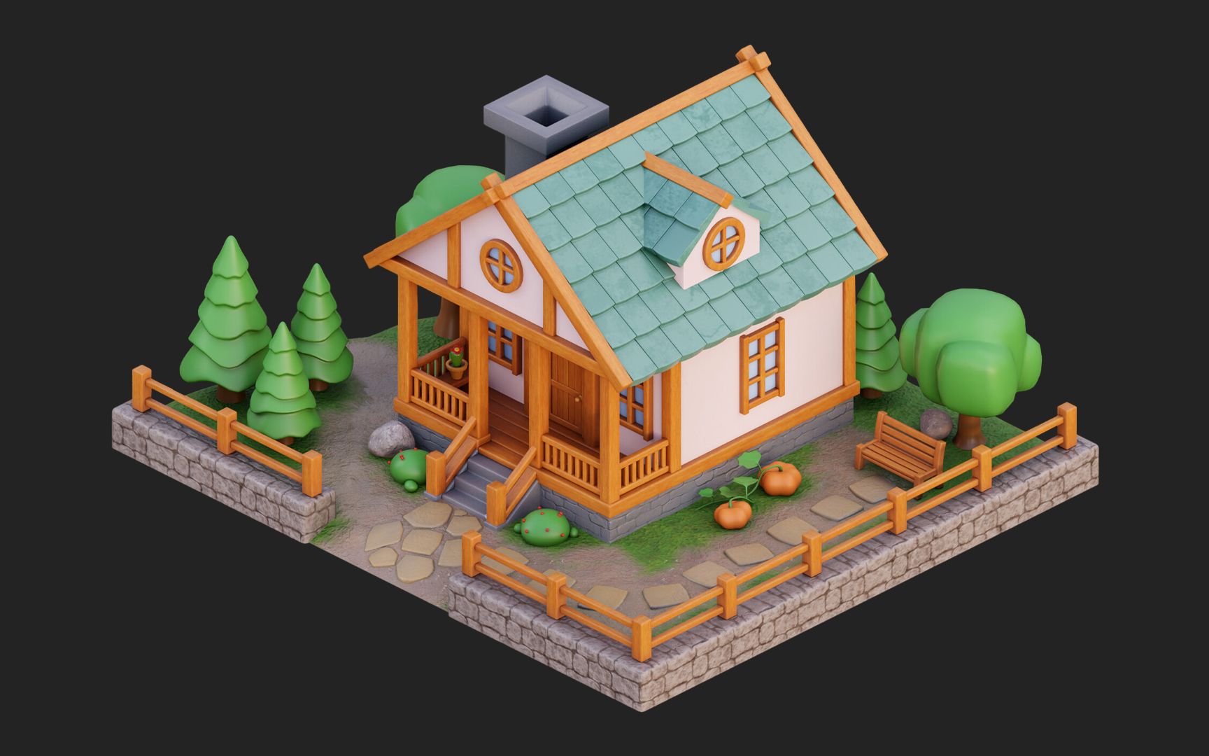 【3dmax建模】一个简单的3dmax小房子制作,3dmax新手初阶教程,学会赚