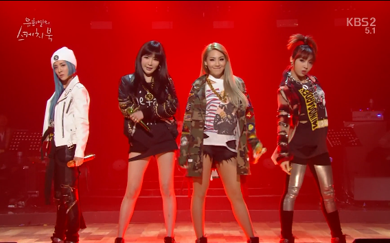 [图]2NE1【那年今日】140321在《柳熙烈的写生簿》带来 Come Back Home + FIRE + If I Were You