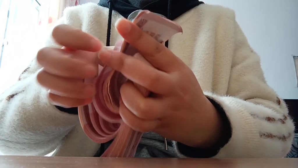 五指点钞练习第一天_哔哩哔哩_bilibili