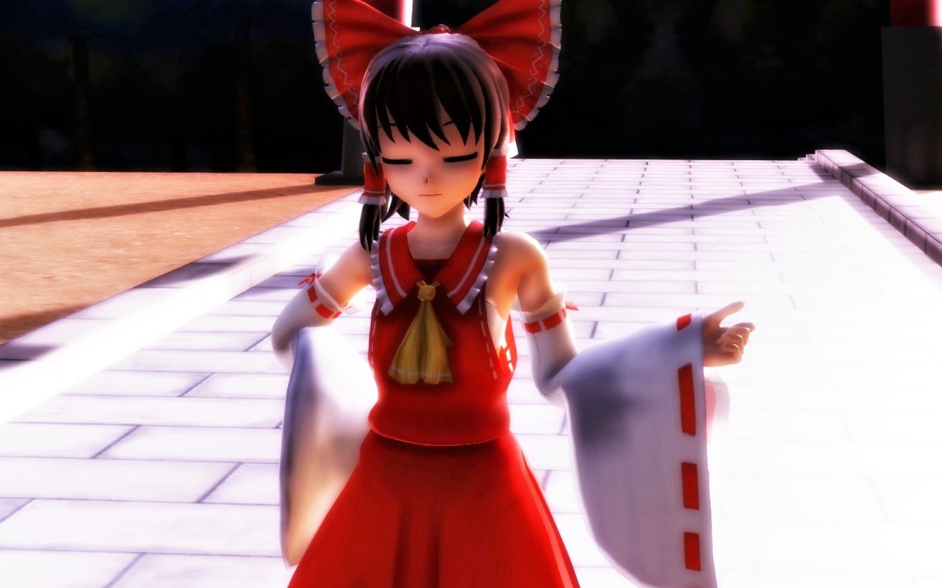 【东方mmd】颜艺不起来的灵梦_哔哩哔哩 (゜-゜)つロ 干杯~-bilibili