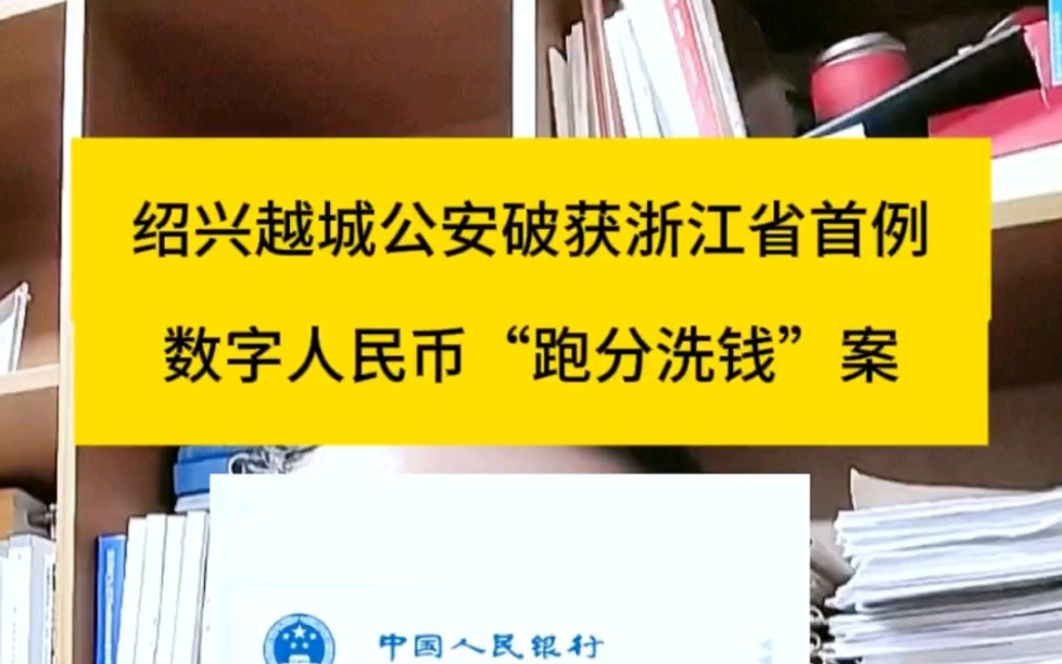 绍兴越城公安破获浙江省首例利用数字人民币“跑分洗钱”案,袁某等7人被刑事拘留哔哩哔哩bilibili