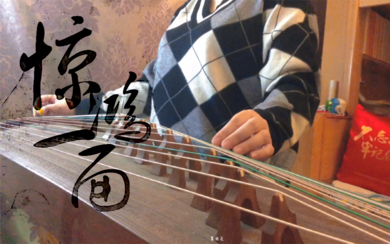 【古筝】惊鸿一面——我今生何求 惟你_哔哩哔哩_bilibili