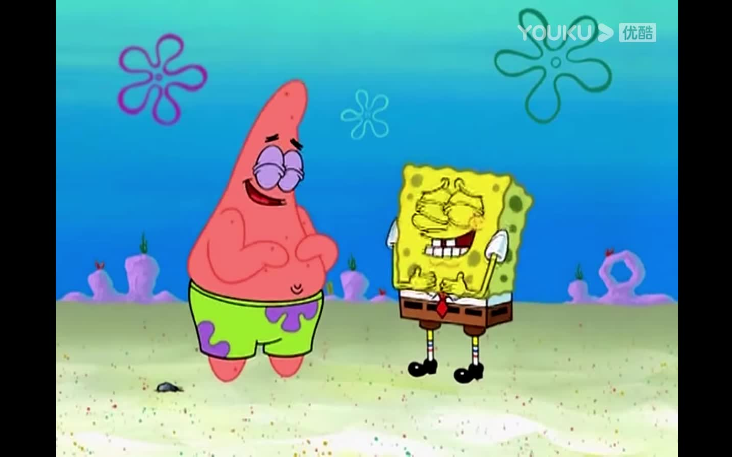 海绵宝宝台配僵脸怪