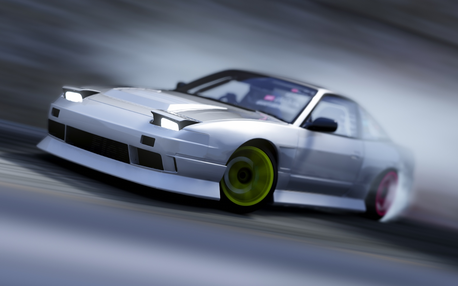 【ac】日产180sx春园山路全连漂移!