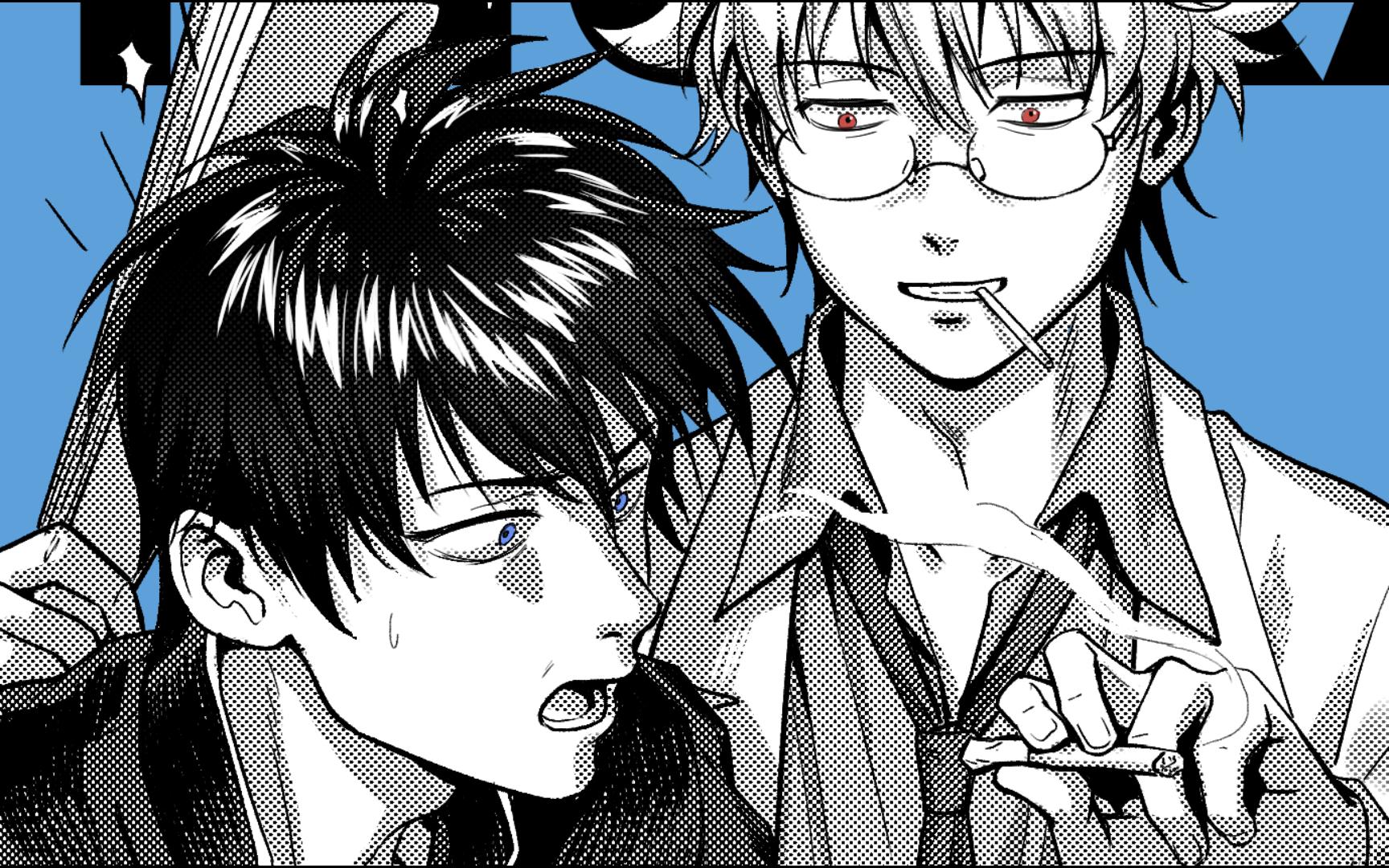 【绘画过程】要带去银魂only的银土无料明信片!