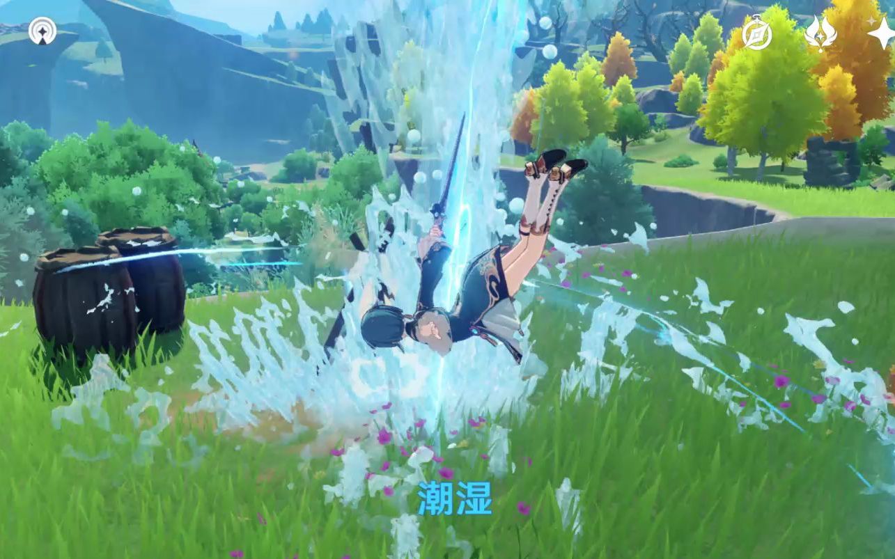 原神行秋雨帘剑不能回血