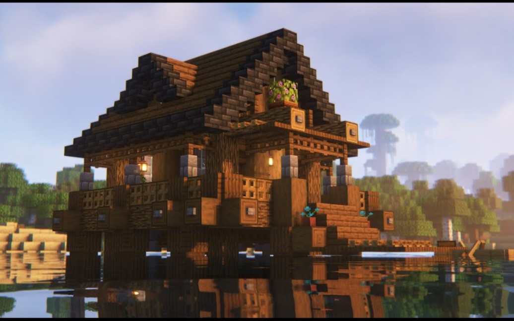 【建筑教程】中世纪小屋-danger孤酒对饮-我的世界建筑-哔哩哔哩视频