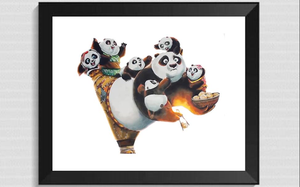 【sharing moment】"功夫熊猫"彩铅分享/ video_哔哩哔哩_bilibili