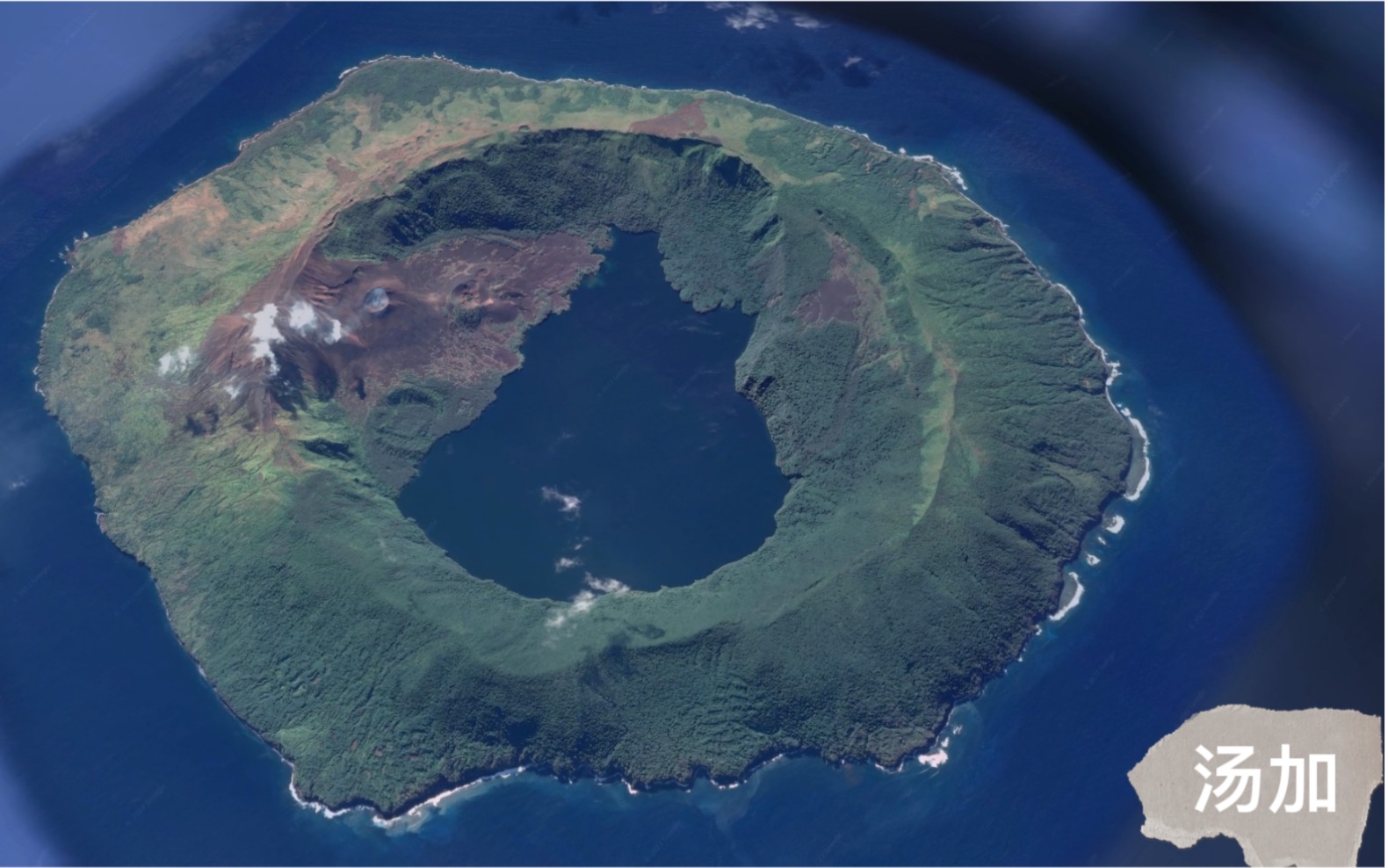 汤加卫星地图图片