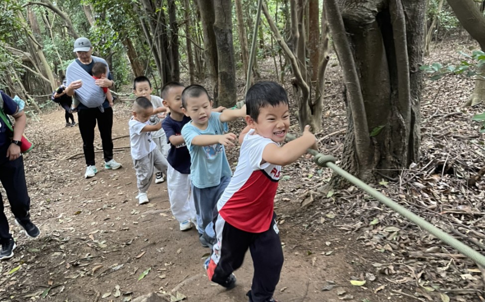 一群幼儿园的熊孩子,成功挑战深圳塘朗山郊野公园哔哩哔哩bilibili