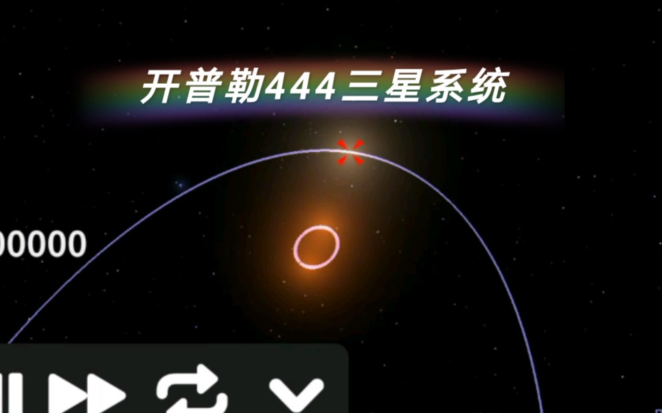 [Celestia]开普勒行星系列,介绍开普勒444三星系统哔哩哔哩bilibili