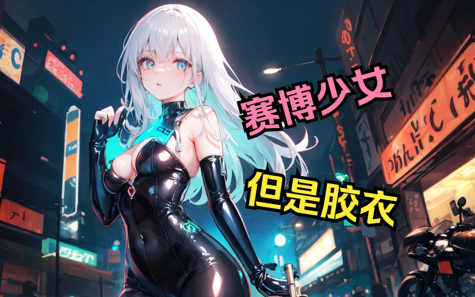 【AI绘画】赛博少女,但是胶衣哔哩哔哩bilibili