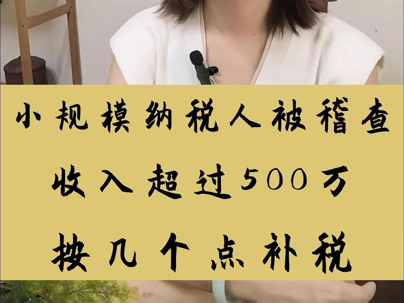 小规模纳税人被稽查但是收入达到一般纳税人怎么补税?哔哩哔哩bilibili