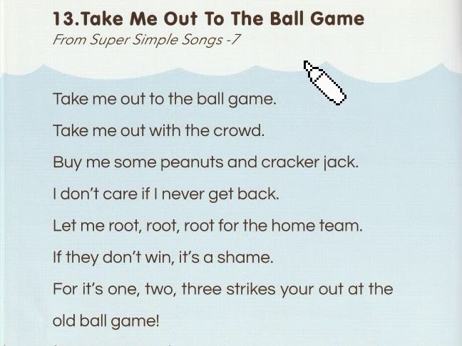 [图]super simple song 学唱讲解 122 Take Me Out To The Ball Game