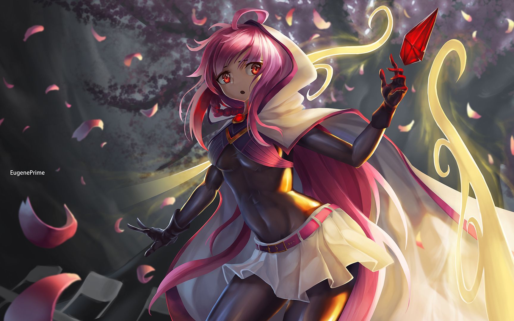 【板绘】涂鸦一张,魔法少女小圆-环彩羽【photoshop】