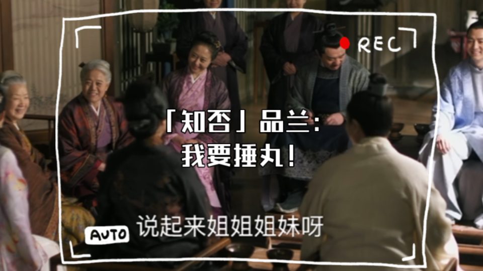 「知否」品兰:什么习字?我要捶丸!哔哩哔哩bilibili