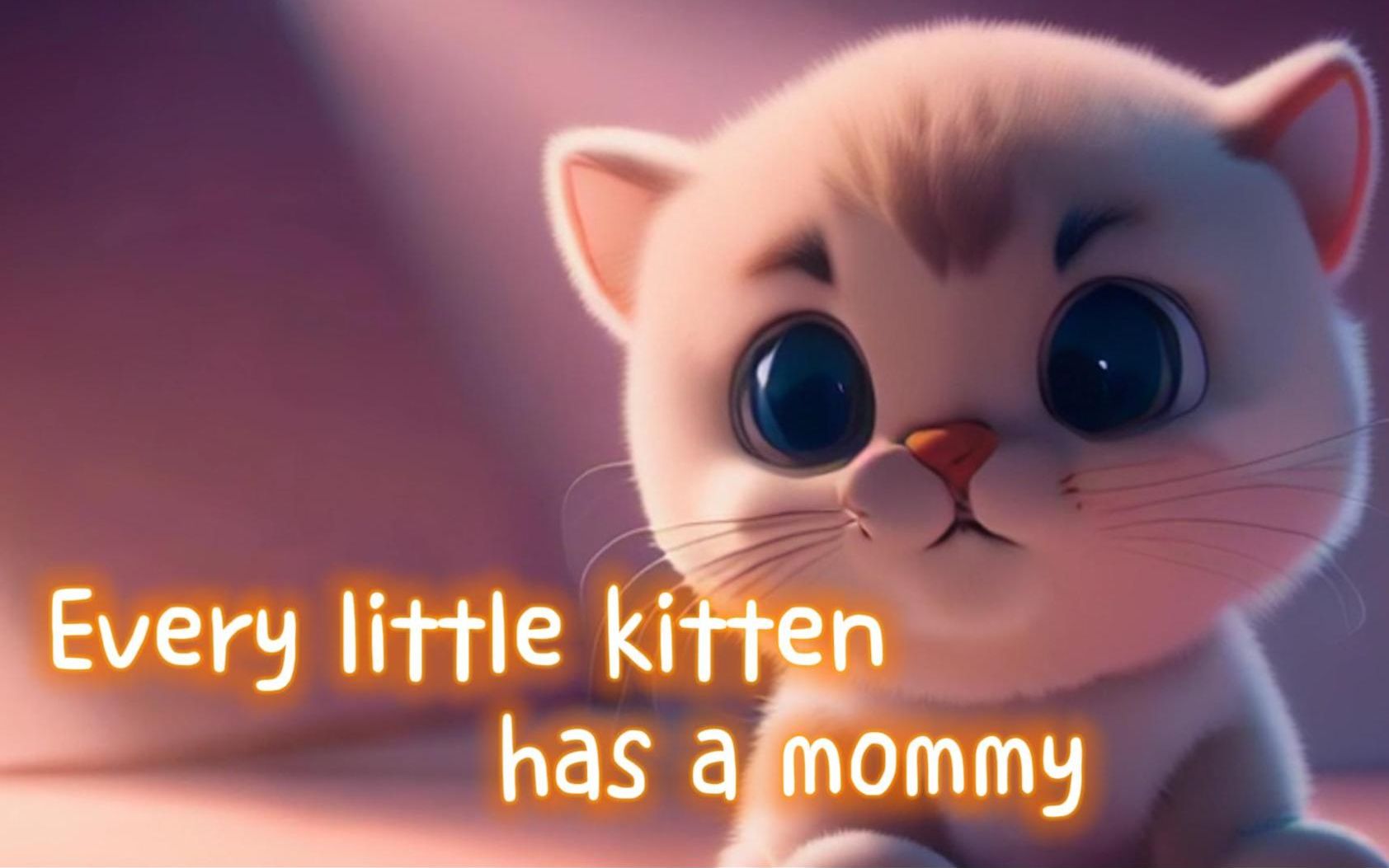 [图]Every little kitten has a mommy - Easy song for kids