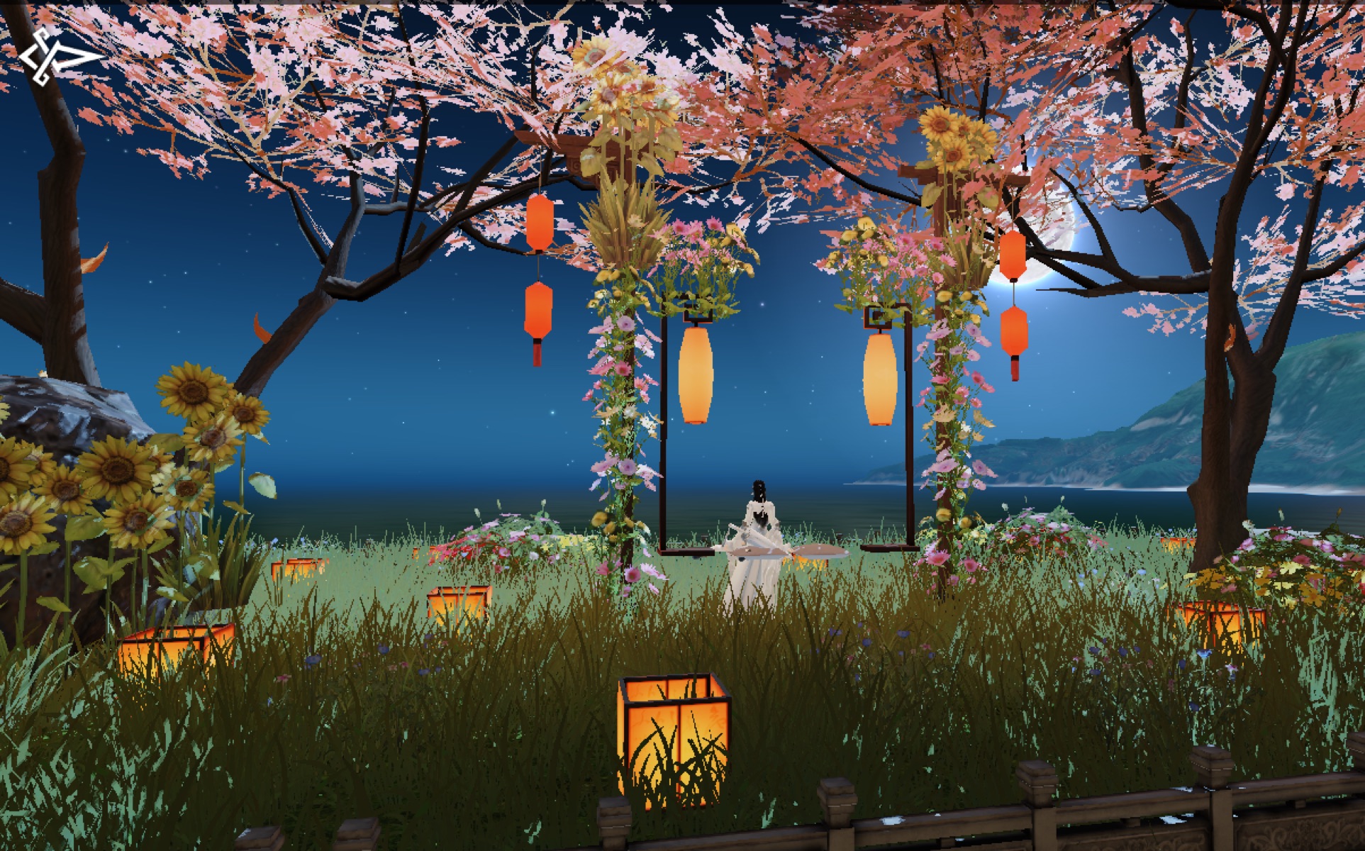 楚留香家园秋千太贵最佳代替品教给你0元宝教你做出绝美花藤秋千