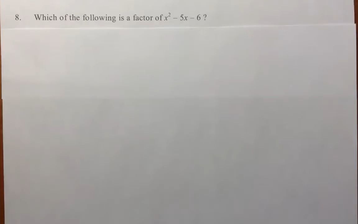 [图][指南针]Q8代数官方实践问题| [COMPASS] (Q8.) Algebra, official practice problems