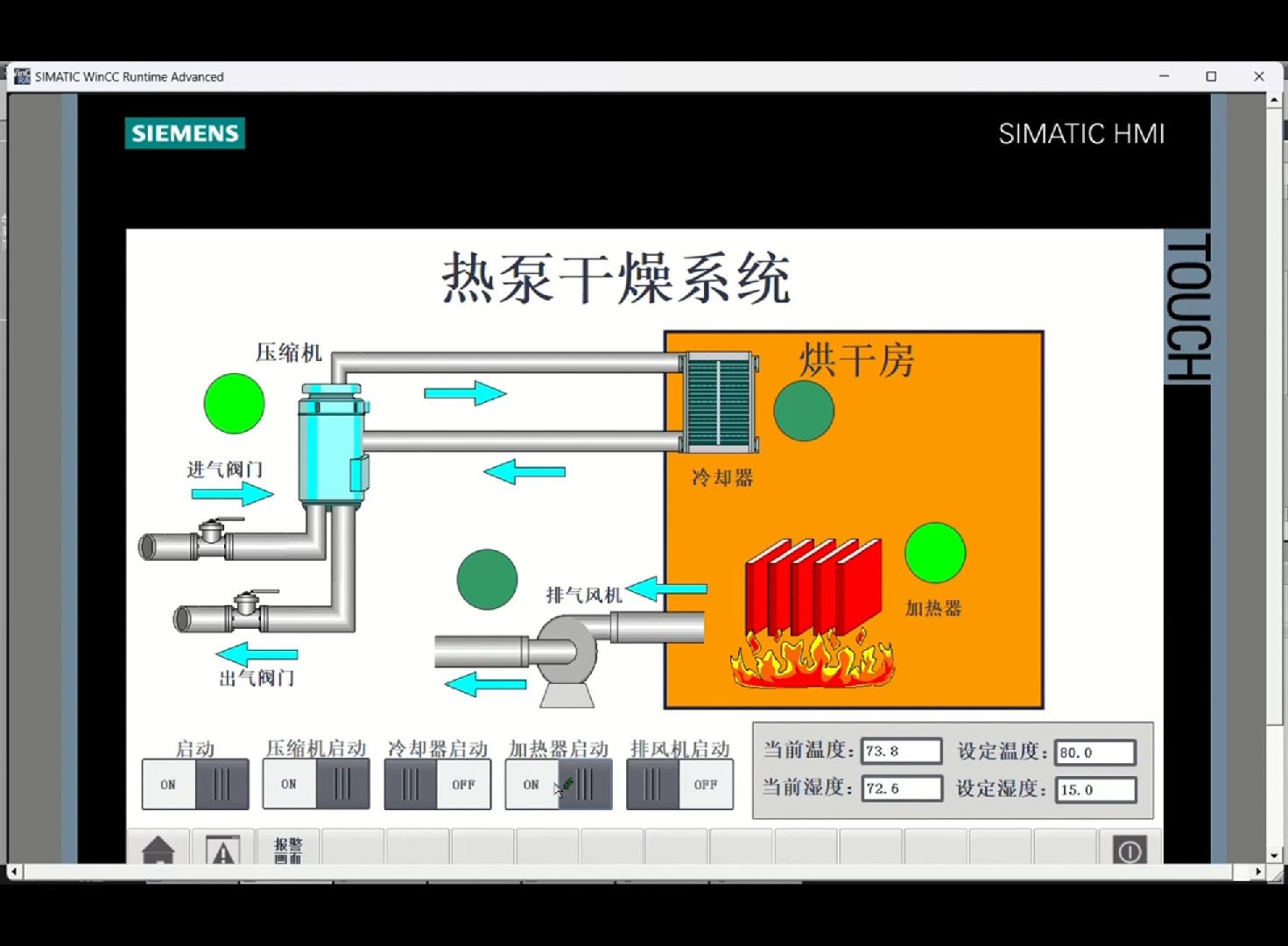 西门子博途仿真PLC的热泵烘干机博图PLC程序HMI仿真哔哩哔哩bilibili