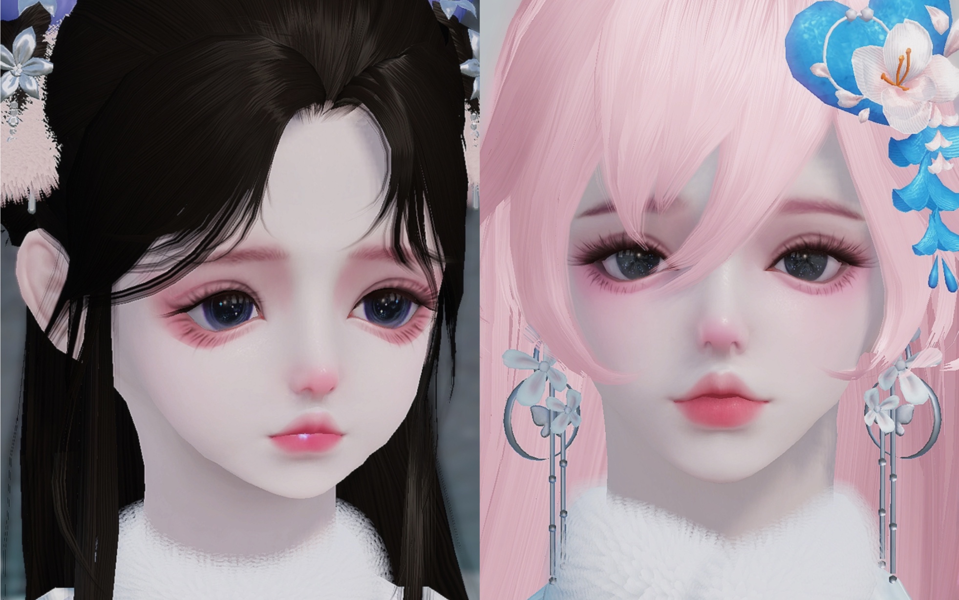 可爱到犯规啦 天涯明月刀手游少女成女捏脸数据