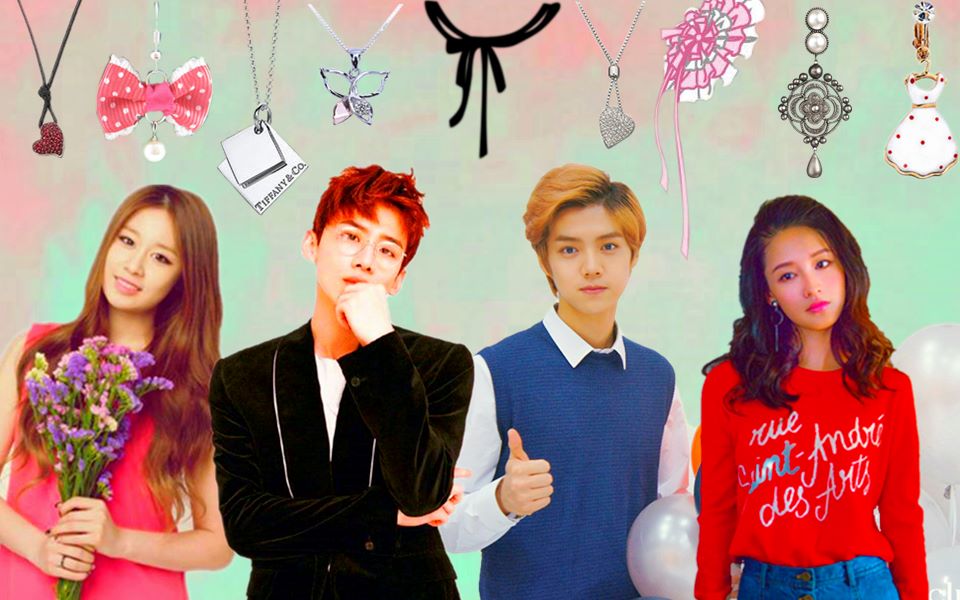 鹿晗x李沁x白敬亭x朴智妍有点甜