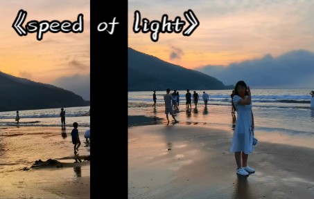 [图]海风轻轻地吹，太阳慢慢升起——speed of light