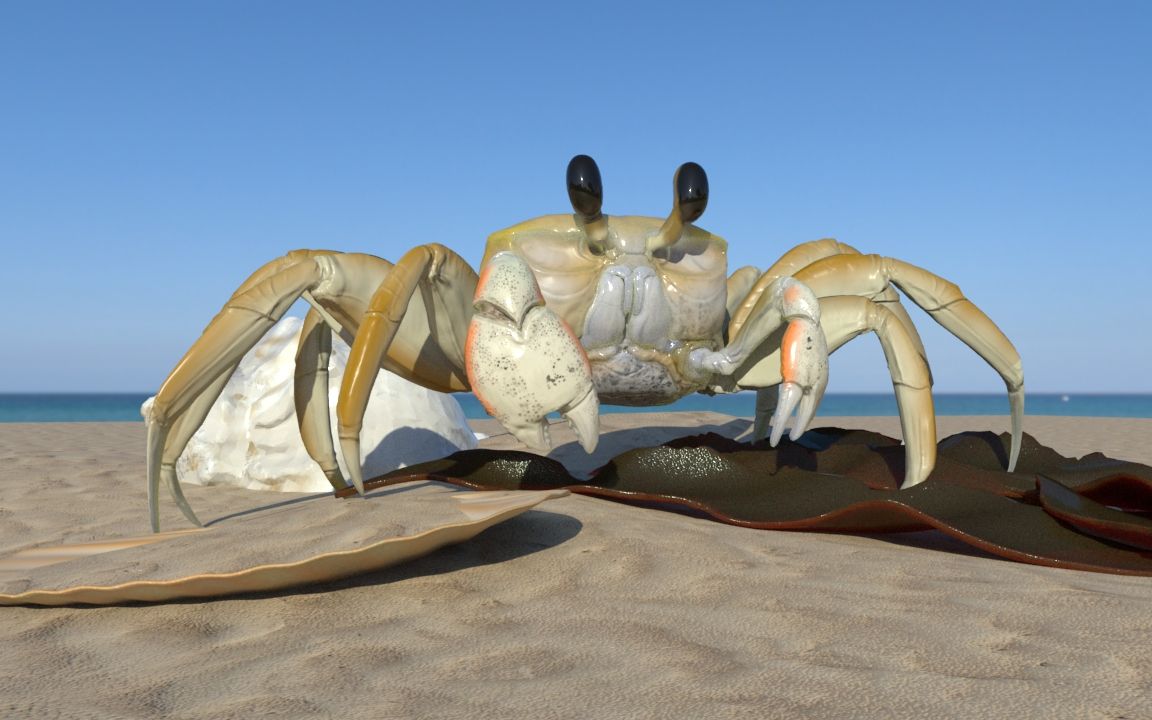 幽灵蟹材质渲染