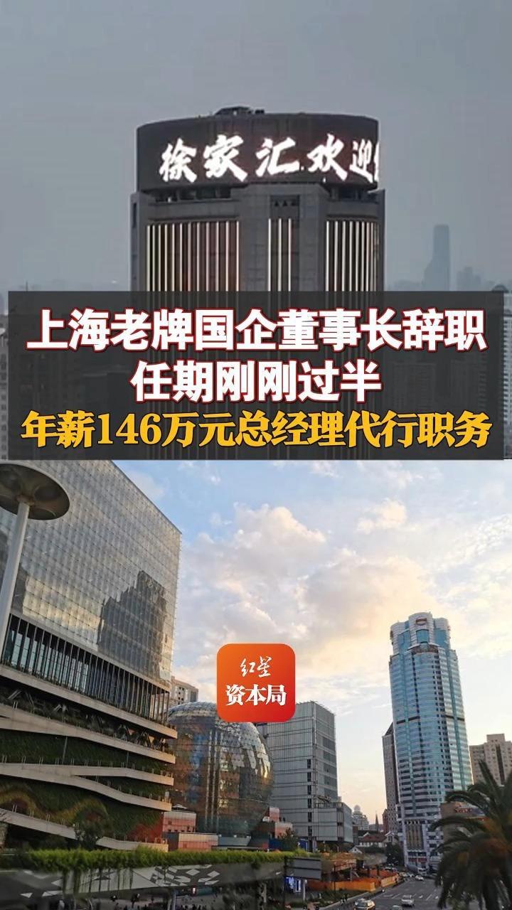 上海老牌国企董事长辞职 任期刚刚过半 年薪146万元总经理代行职务哔哩哔哩bilibili