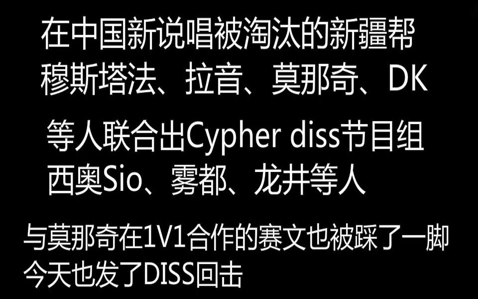 [图]中国新说唱被淘汰的西部选手联合出Diss Cypher攻击节目组、西奥、雾都、龙井等人！CSC小弟赛文Diss反击为大哥西奥出头！