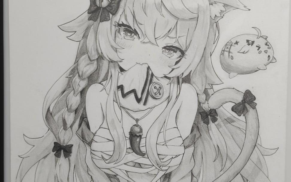 神乐七奈绘画全过程