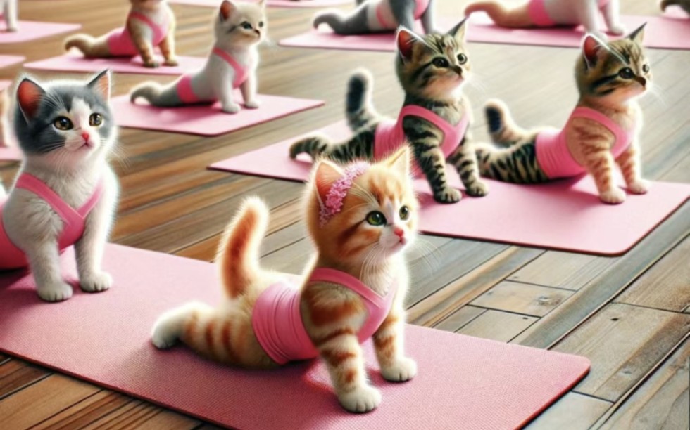 【萌宠|超萌猫星人教你做瑜伽】