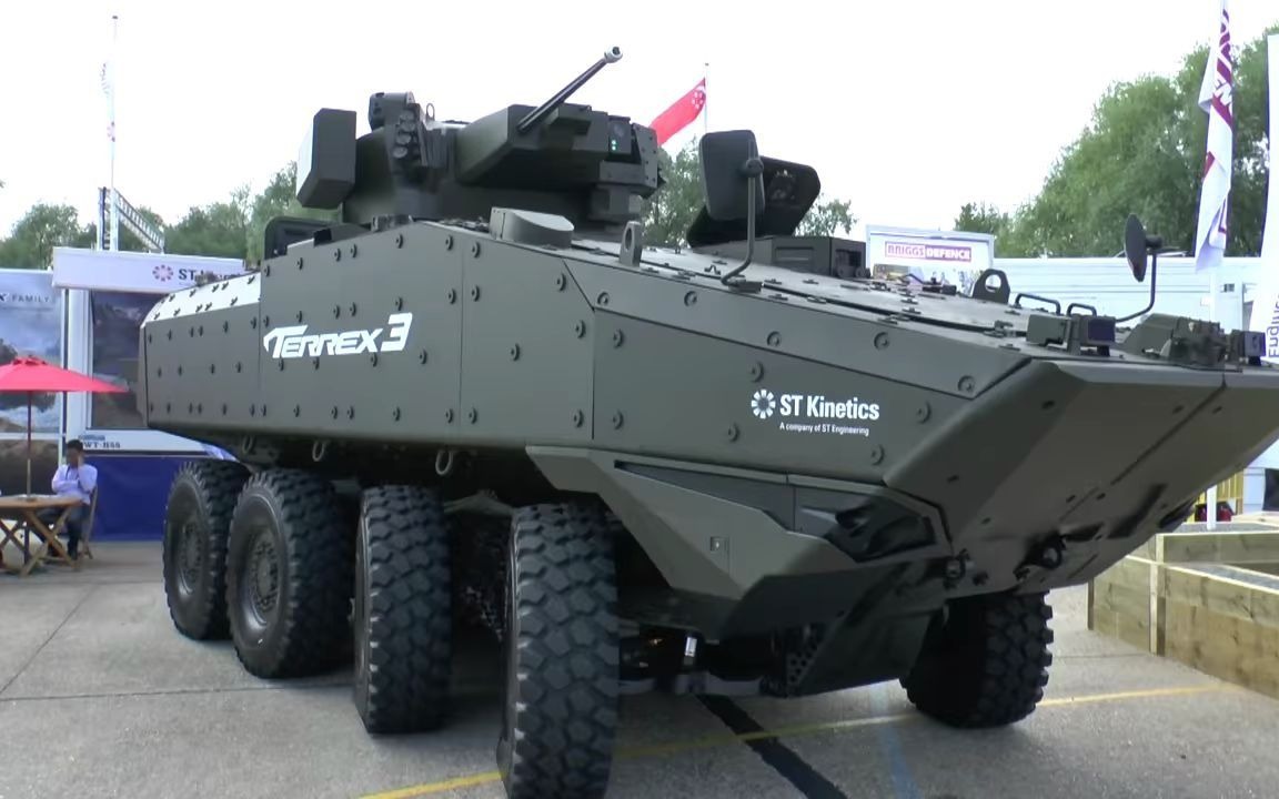 2016年军用车辆装备展dvd新加坡特雷克斯3terrex3装甲车