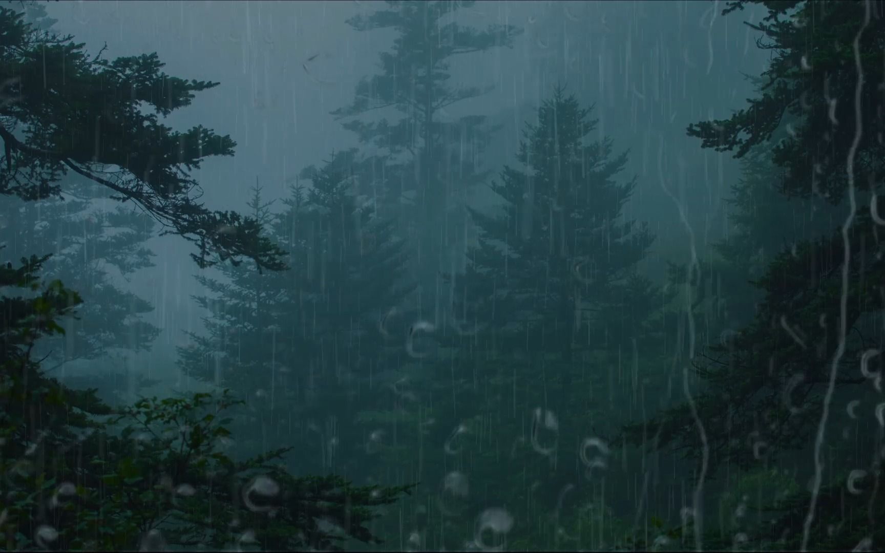 迷雾森林的雨(38),雨声,快速入睡,深度睡眠,催眠曲,白噪音,asmr,睡眠