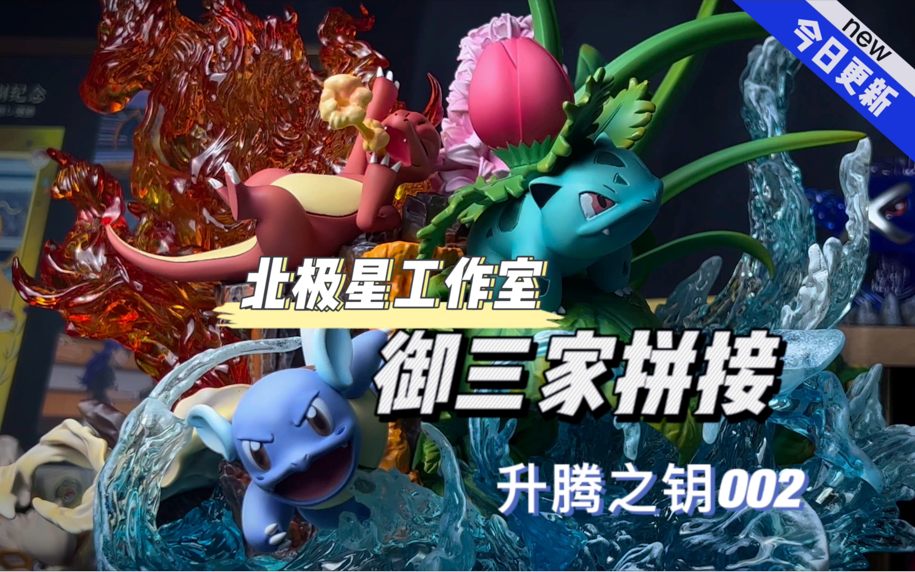 开始帅起来了!北极星初代御三家二阶进化开箱