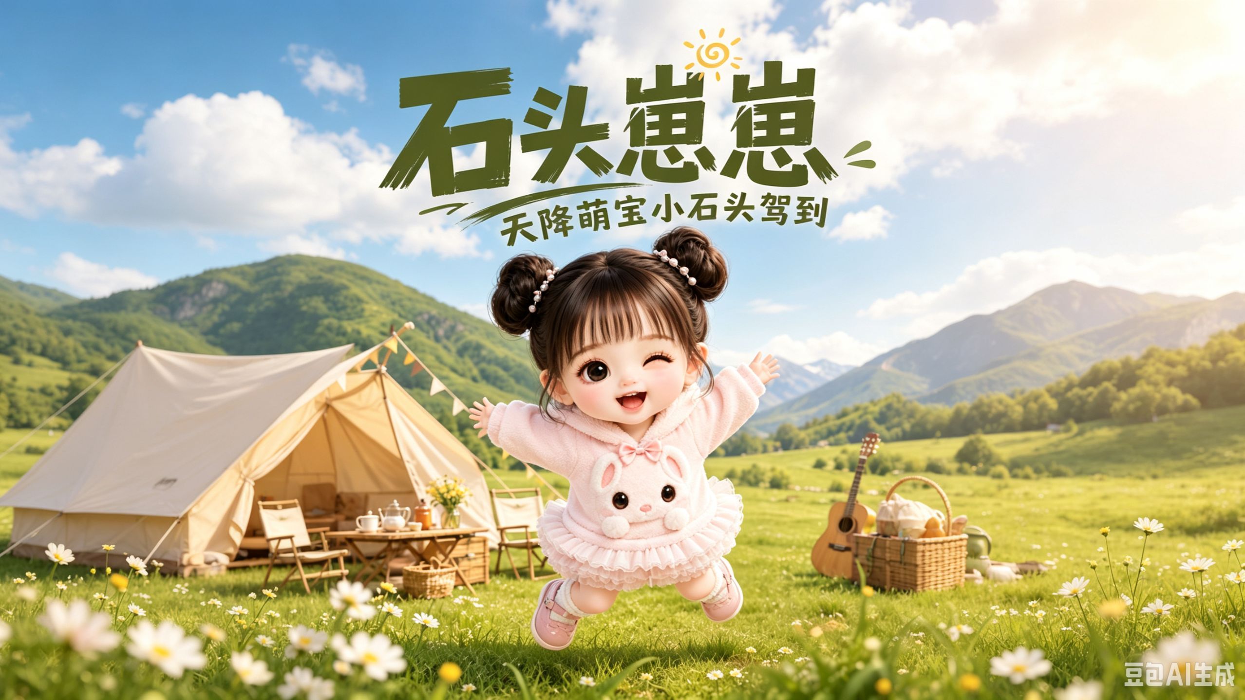 【石头崽崽，天降萌宝小石头驾到】散漫纨绔的石头突然蹦出个冷脸小闺女，上综艺秒变宠女狂魔，全网围观！
