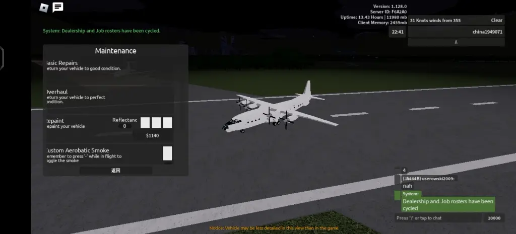 roblox aeronautica bilibili