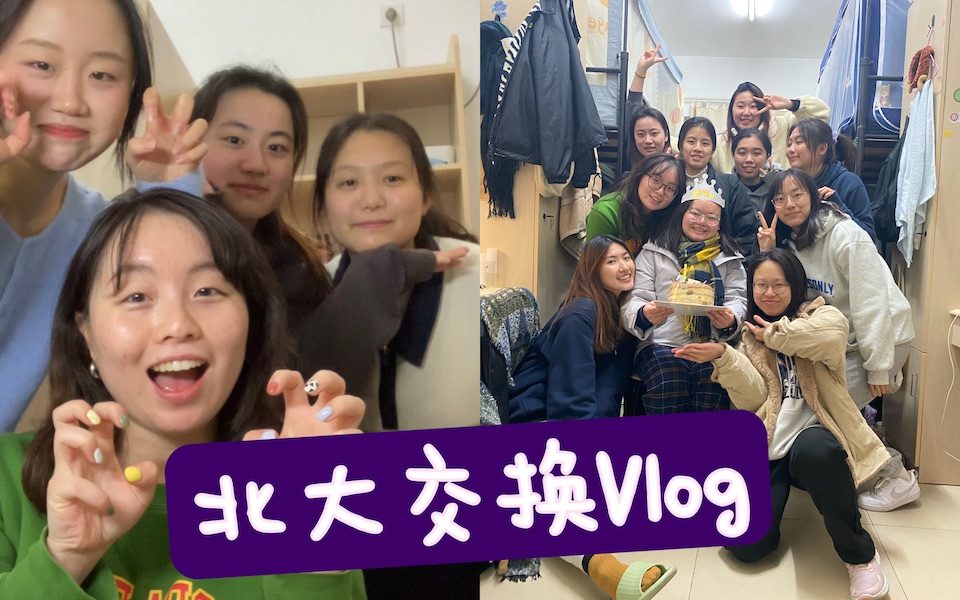 vlog|海外留学生北大交换日常 | 那就好好说再见吧哔哩哔哩bilibili