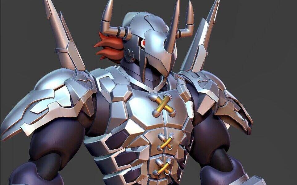 3d建模全流程教学回忆杀童年的记忆数码宝贝战斗暴龙兽模型建模