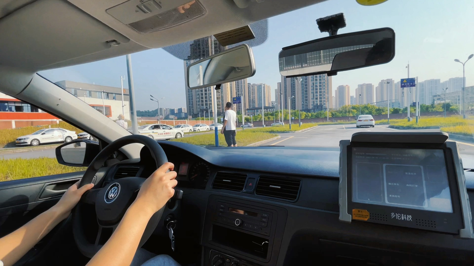 科目二考试全过程迎龙考场