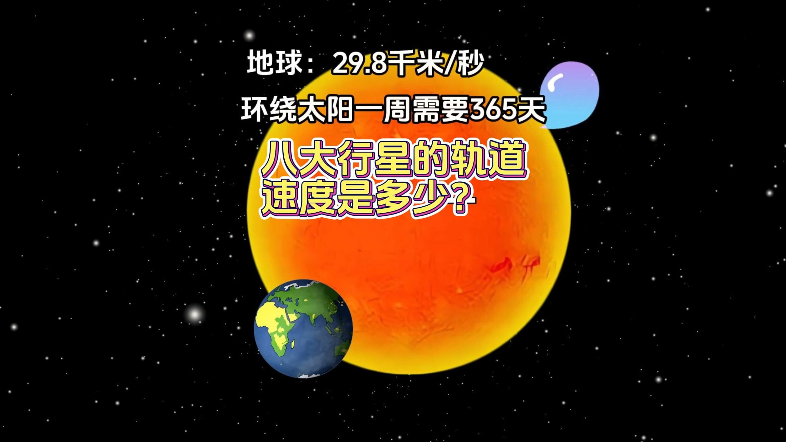 八大行星的轨道速度是多少?哔哩哔哩bilibili